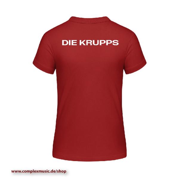 Preview: DK Girlie - Industrie-Mädchen rot V-Kneck